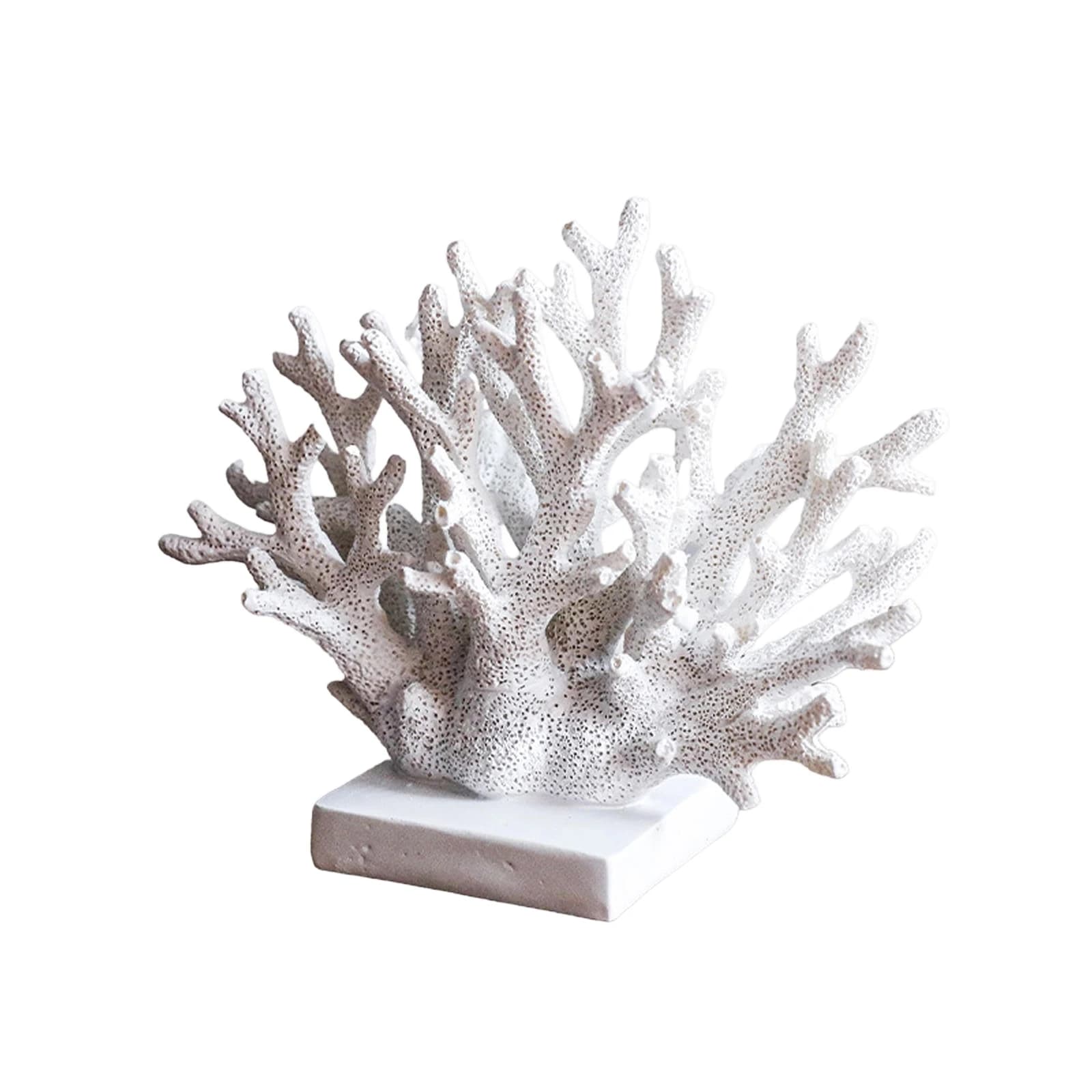 Figurine de corail en résine réaliste, décoration de corail artificiel pour bureau, décoration de la