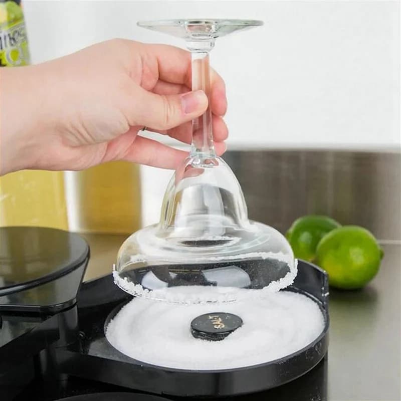 Y51A-2X 3 niveaux barman ABS outil Cocktail accessoire verre Rimmer rotatif sel maison pratique Bar