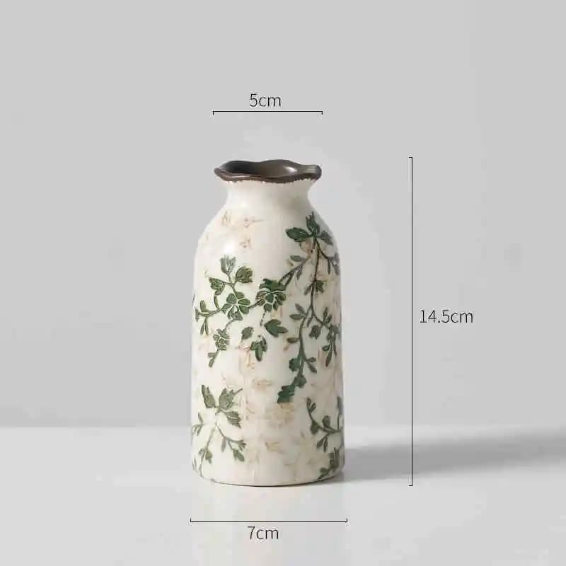 Vase à fleurs en céramique craquelé, Vase hydroponique, décor de Table, Arrangement Floral, cadeaux 