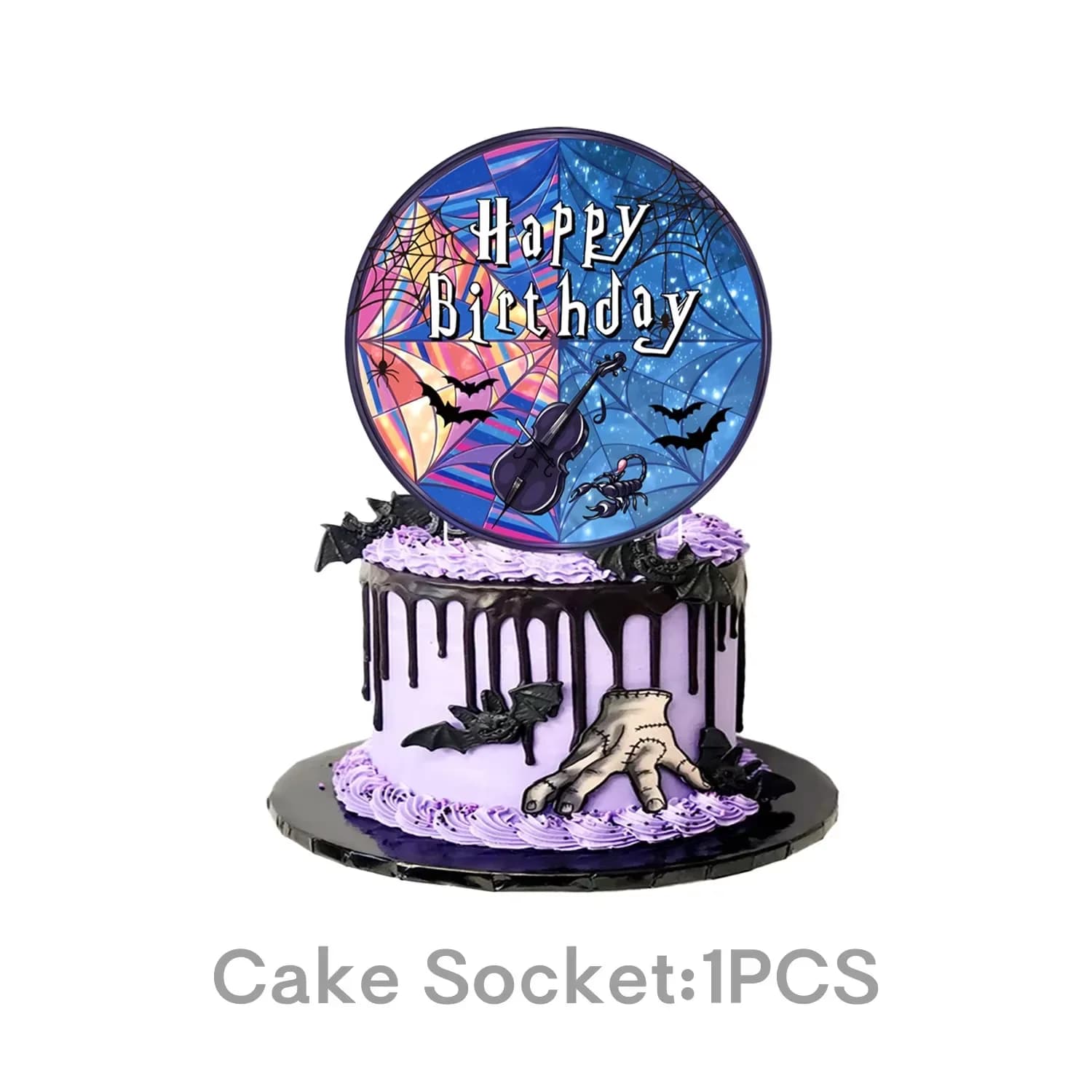Kit de Fête Anniversaire Thème Addams Dark Academia : Vaisselle Jetable, Assiettes, Gobelets, Servie