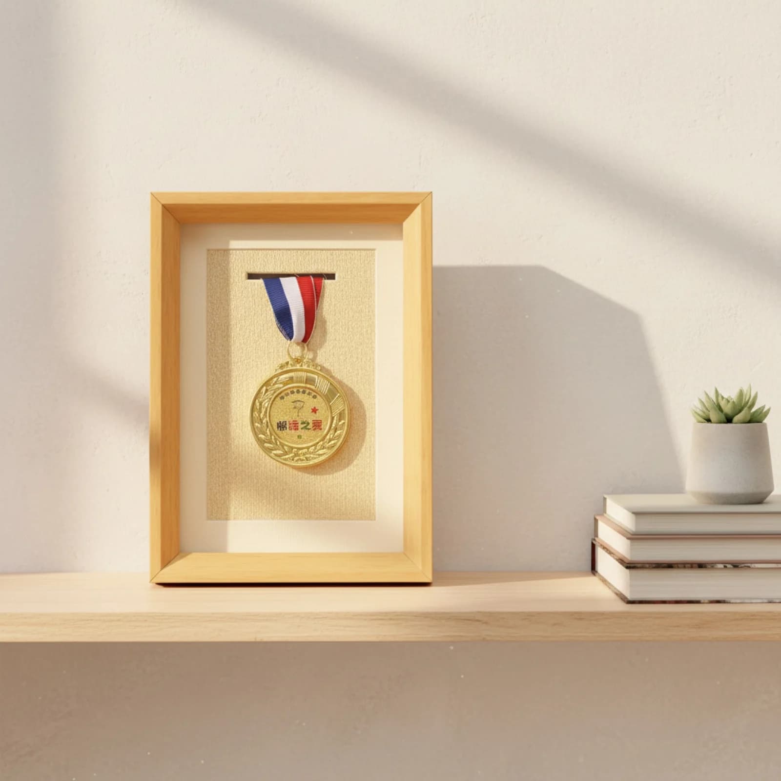 Cadre de présentation de médailles en bois massif, support de médailles pour événements d'endurance, cadeau idéal, vitrine pour plaques, pour coureurs, athlètes, bureau, salle d'étude
