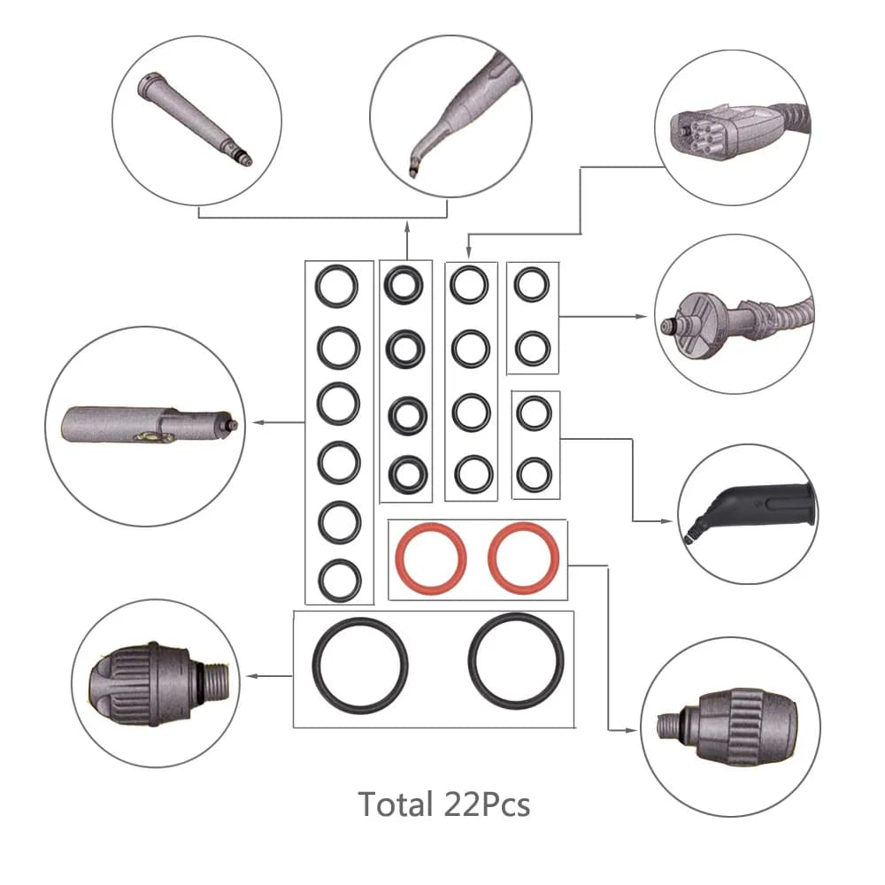 Accessoires pour Karcher SC2 SC3 SC4 SC5 CTK10 CTK20 K.Archer, bague d'étanchéité, pièces de rechange pour nettoyeur vapeur, 2.884-312.0