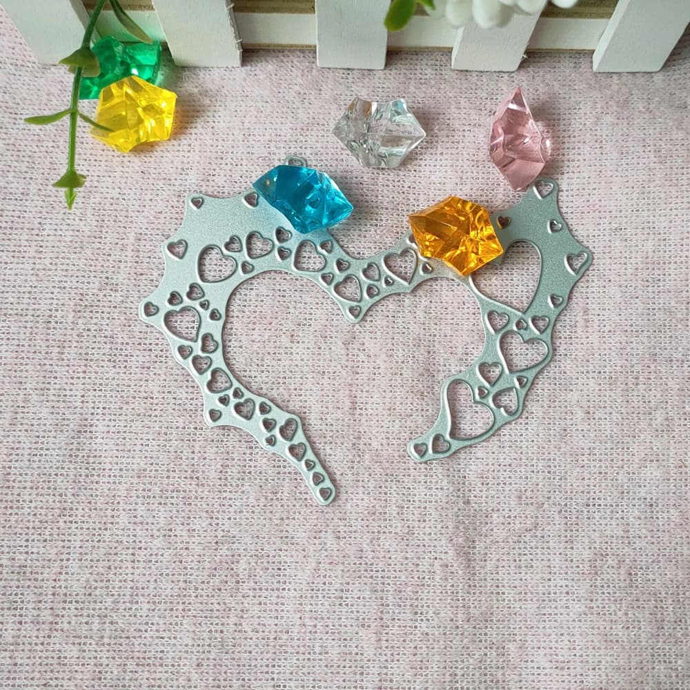 Coeurs Die BE Ching Die métal Die Cutting Die Scrapbook décoratif papier carte bricolage gaufrage artisanat