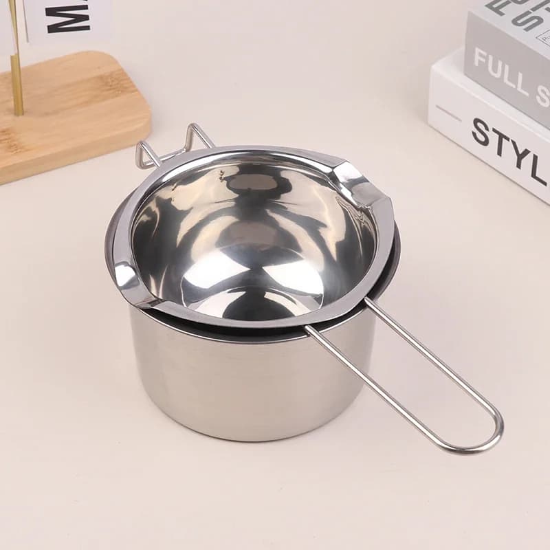 Pot à fondre la cire de bougie avec pot en acier inoxydable pour faire