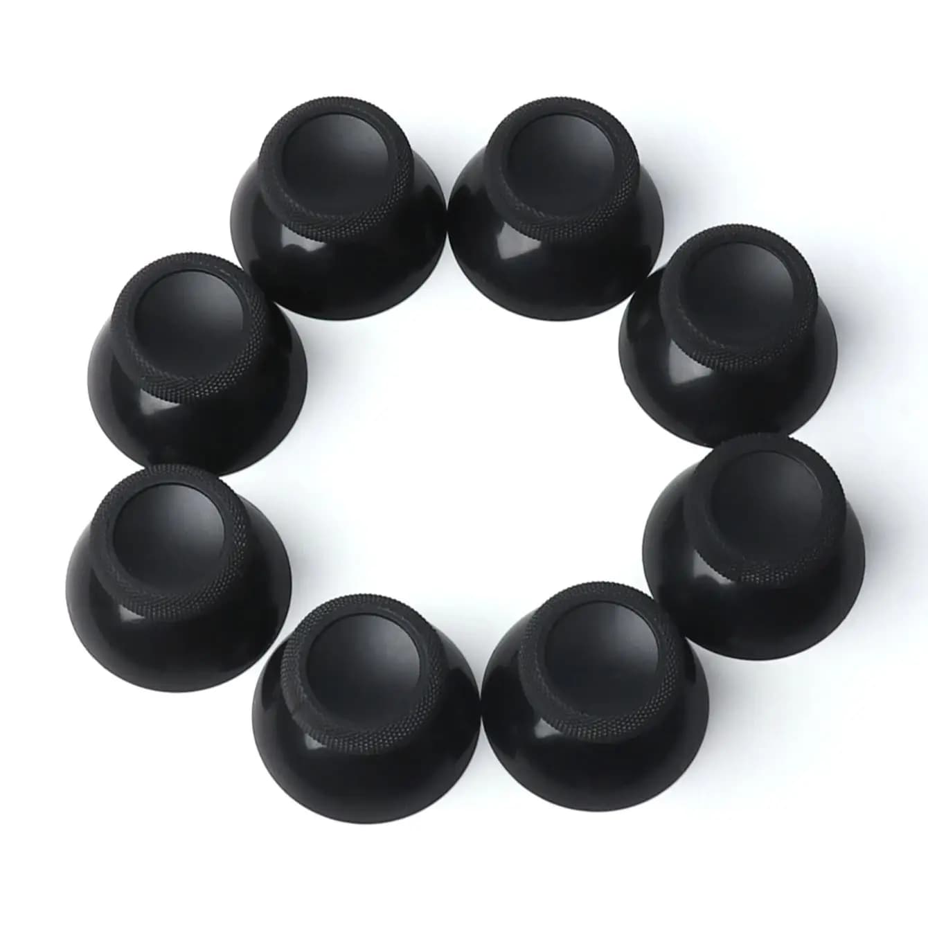 Lot de 10 capuchons de remplacement en silicone noir pour joysticks analogiques de manettes Xbox Series S X