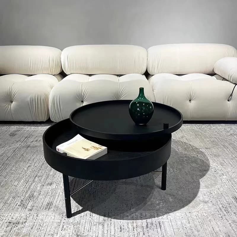 Wabi Sabi Table basse esthétique Unique rangement caché Cool