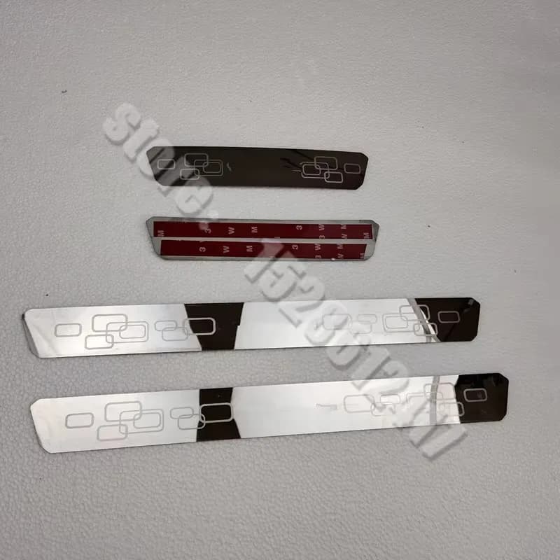 Pour Citroën C3 Aircross C4 Picasso C5 2017~2023 Accessoires Plaques de protection de seuil de porte Autocollants de bienvenue