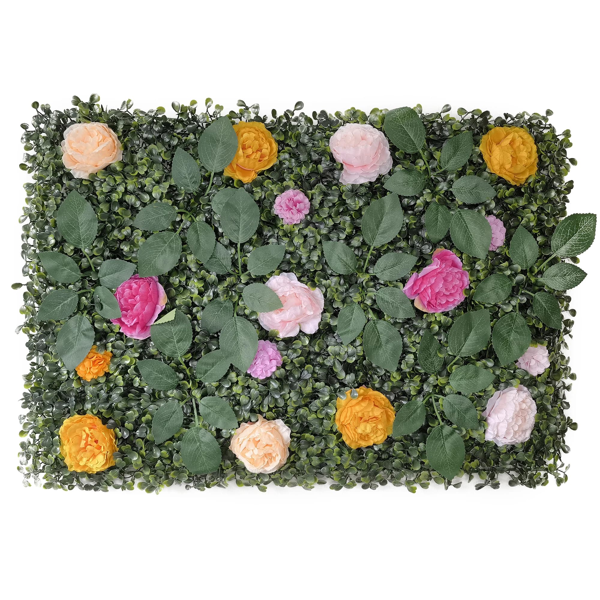 Panneau de Pelouse Artificielle de 16x24 Pouces, Décoration de Fleur, Cuir oral elu, Mur de Fond Photo, Décor de Jardin et de Mariage