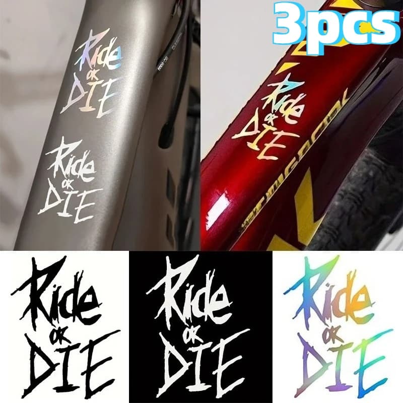 Autocollants de cadre de vélo 5.6X8cm, 3 pièces, autocollants de Tube supérieur pour vtt, cadre décoratif de vélo, accessoires de moto automobile