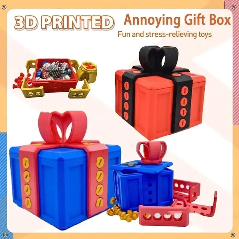 Les cadeaux ennuyeux peuvent mettre des choses amusantes dans la boîte-cadeau et des vis, surprises de farces, cadeaux populaires et intéressants, jouets pour adultes