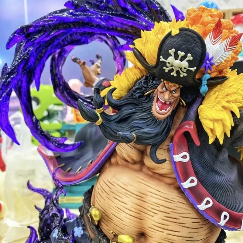 Figurines Blackbeard Marshall D. Teach Manga One Piece Anime, Statue GK Blackbeard, Modèle de collection, Ornement de chambre, Cadeau