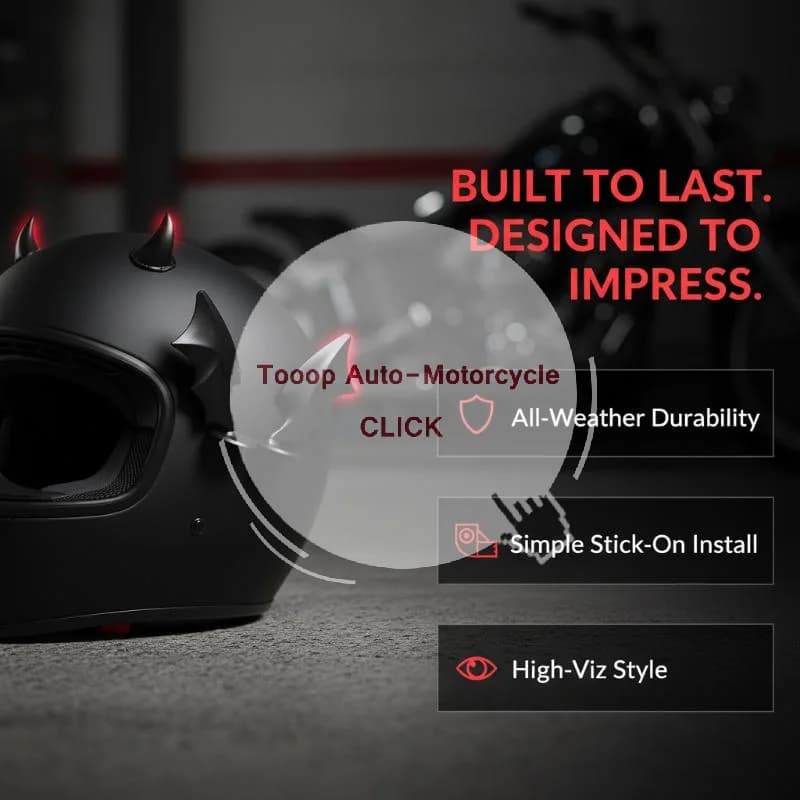 Accessoire de décoration pour casque de moto, drôle, en forme d'aile de chauve-souris 3D, avec corne, pour casque de skateboard ou de vélo, cadeau pour motards