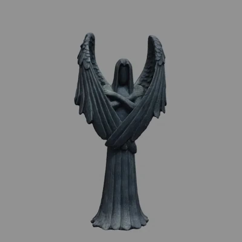 Statue d'Ange Tombé de Cthulhu, Sculpture de Lucifer Sans Visage, Artisanat en Résine, Décorations de Place de Style Simple pour la Maison, Nouvelle Collection