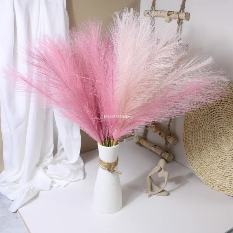 Bouquet de fleurs d'herbe de Pampa artificielle 55CM, pour la maison, décoration de mariage, bricolage de fête, chambre à coucher, fausses plantes, Vase décoratif,ки