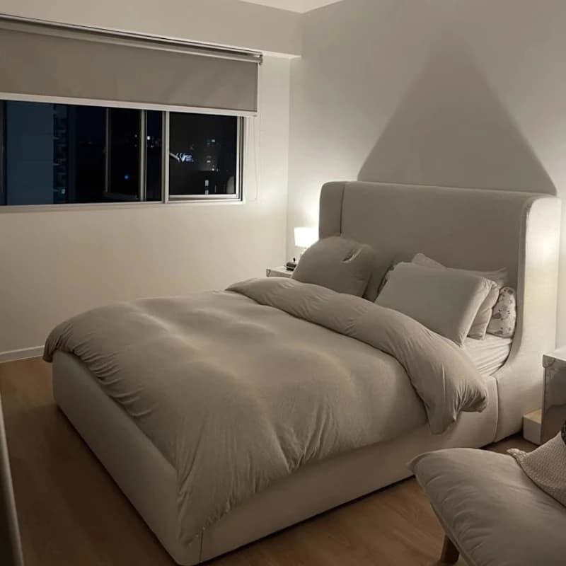 Dressing lit Double rembourré cadre Unique lit français chambre dormir Queen Size Mobili Per La Casa accessoires de maison