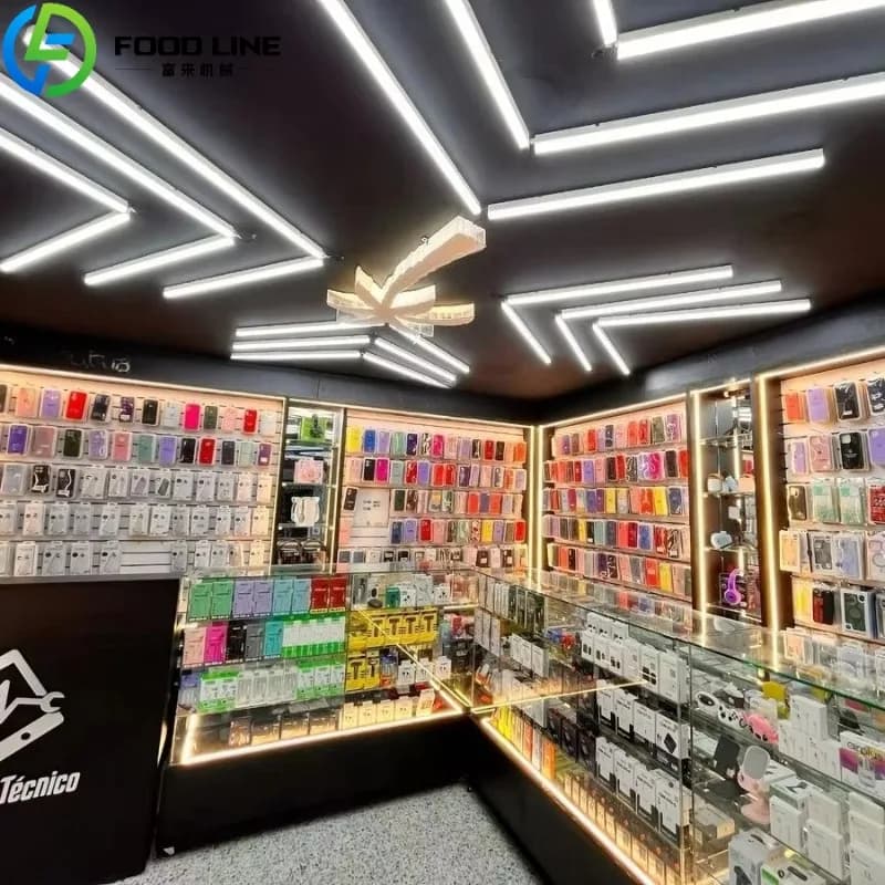 Conception d'intérieur personnalisée pour magasin de téléphonie mobile moderne