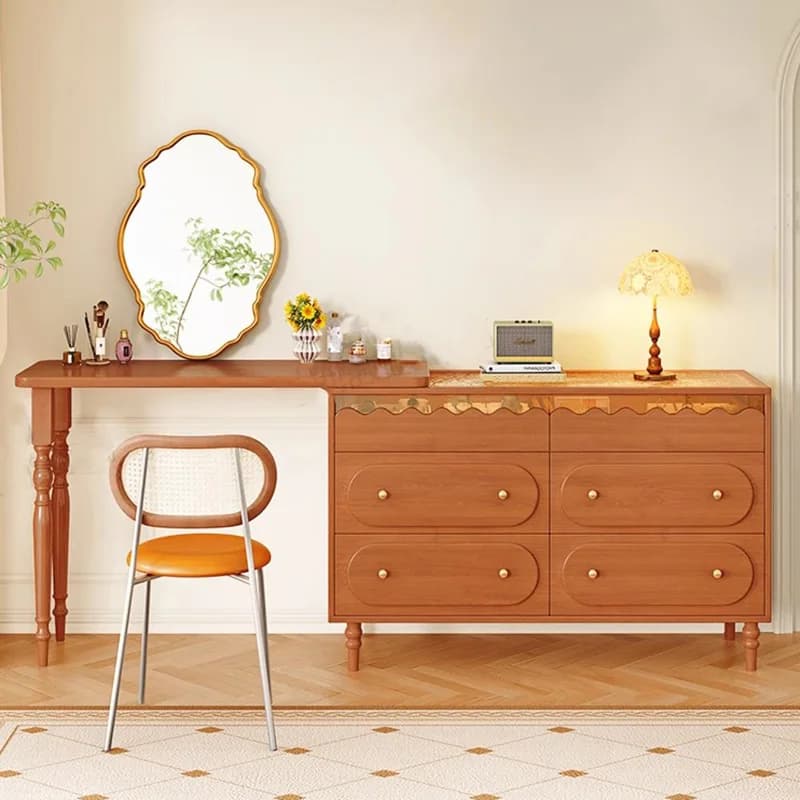 Vintage milieu du siècle vanité Table esthétique à la mode classique français vanité Table rétro luxe Tocador De Maquillaje meubles