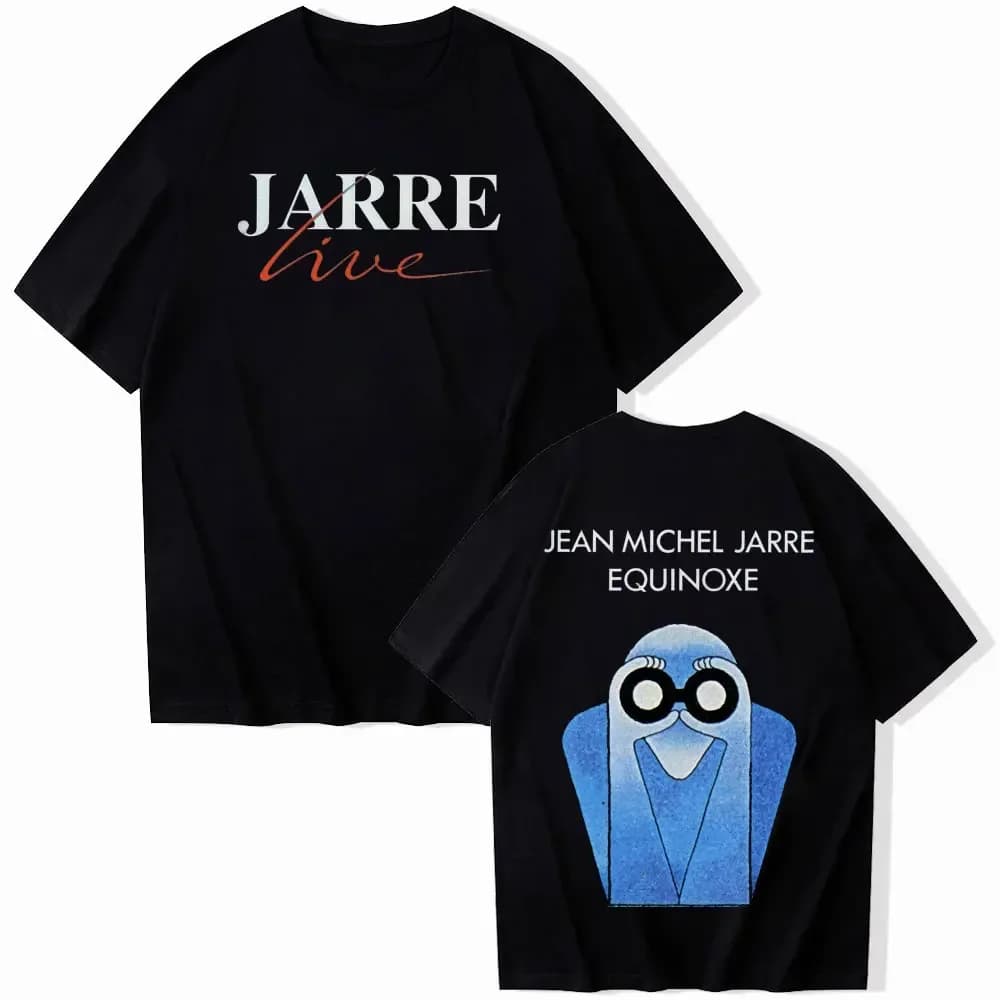 Jean Michel Jarre Album de musique-équinoxe-Zoolook-Oxygène Souvenir cadeau été coton t-shirt hommes conception personnalisée mode classique t-shirt