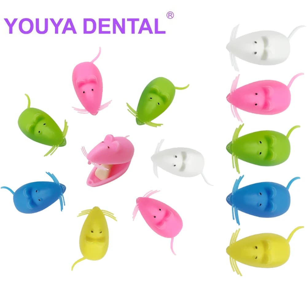 Boîte à dents de lait en forme de souris pour enfants, souvenir pour enfants, boîte à dents de bébé, collection de premières dents, boîtes de rangement, conteneur, 100 pièces