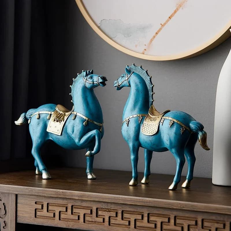 Sculpture de cheval Dengshui