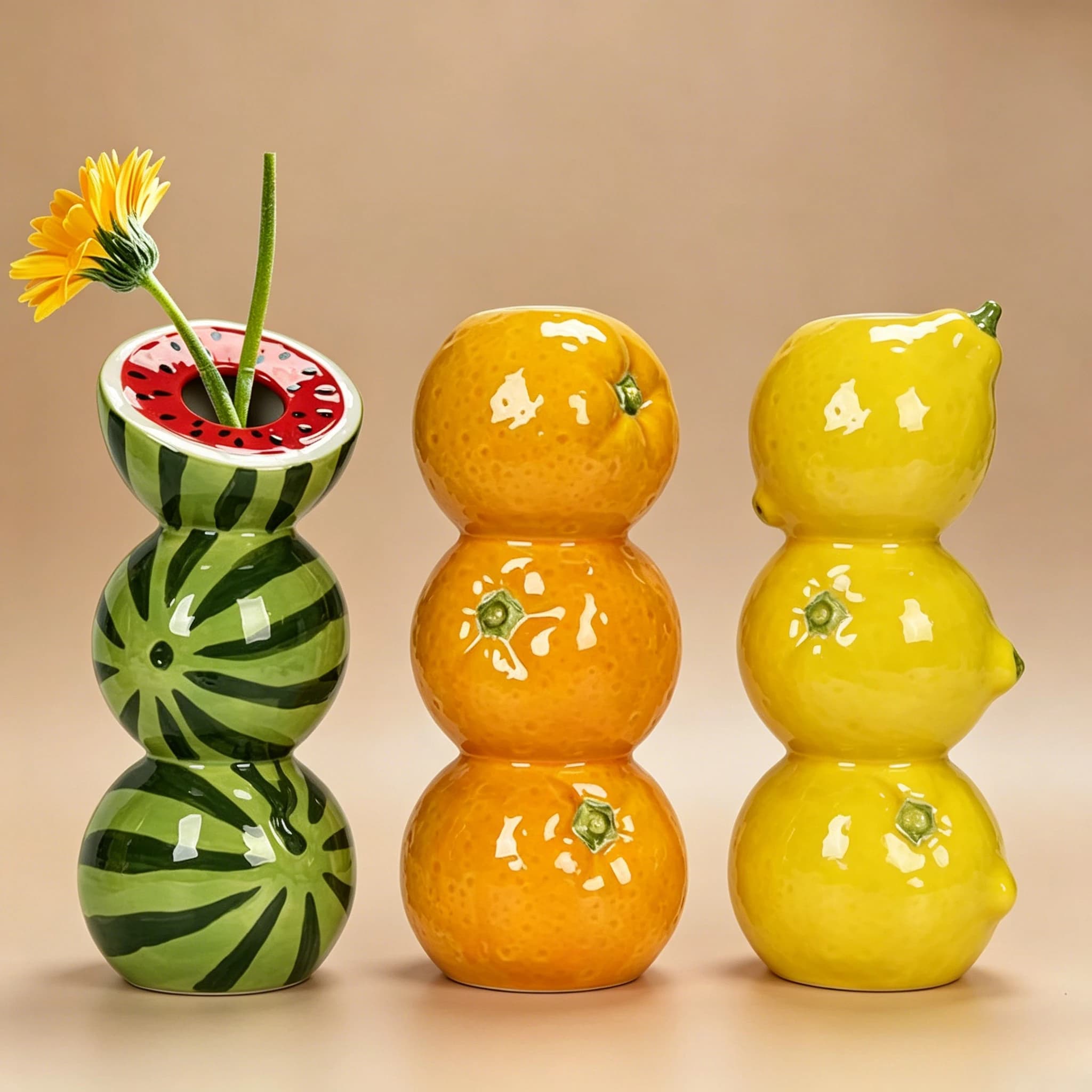 Vase à fleurs créatif en forme de fruit