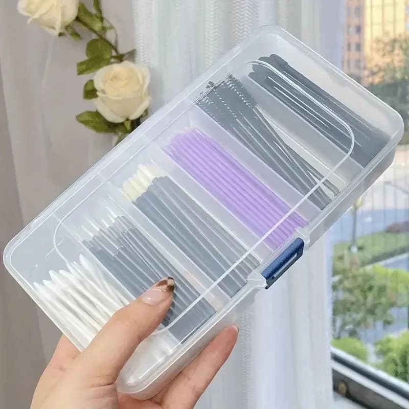 Boîte de Rangement en Plastique Transparente pour Pinces à Cheveux et Bijoux, Accessoires de Voyage, Fournitures Ménagers, 5/6 Grilles