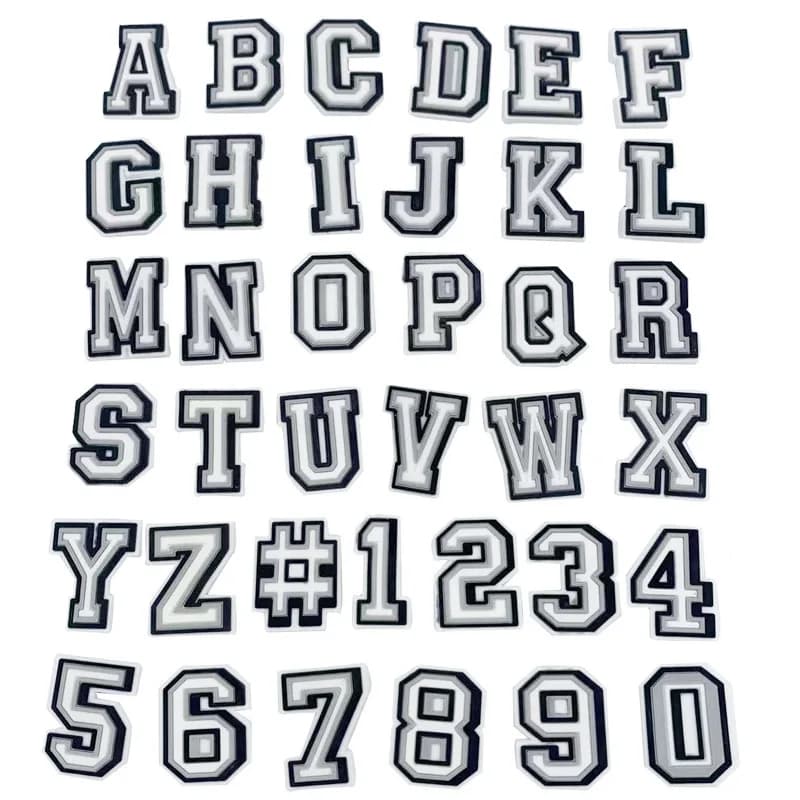 Lettres breloques de chaussures pour Crocs
