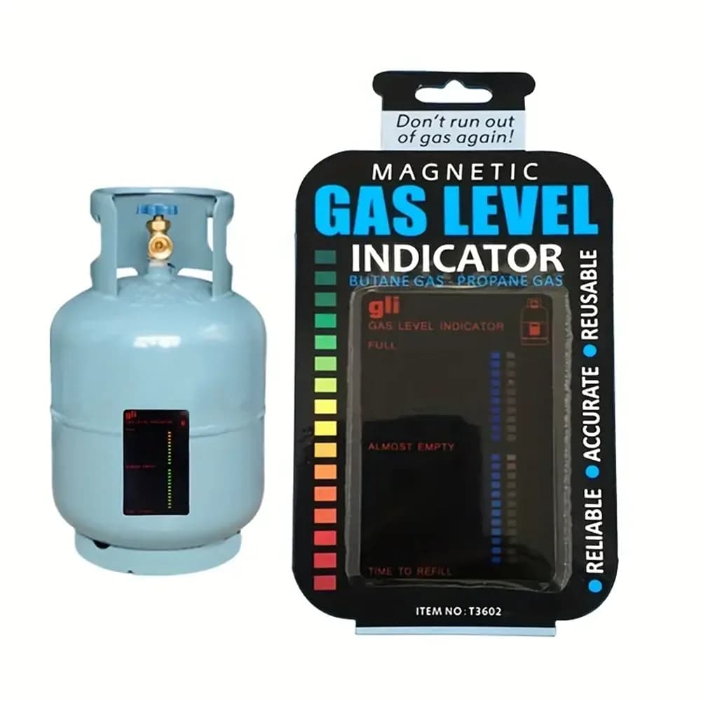 Indicateur de niveau de gaz pratique, Propane Butane LPG, indicateur de niveau de réservoir de gaz de carburant pour la mesure des gaz sur le produit adhésif