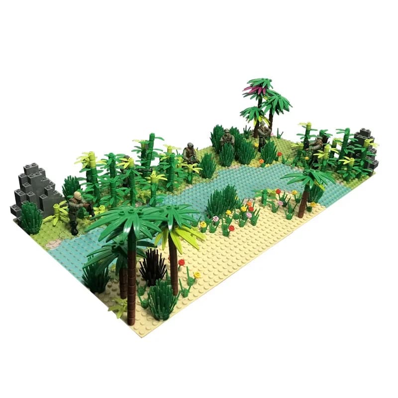 Blocs de construction MOC scène de jungle