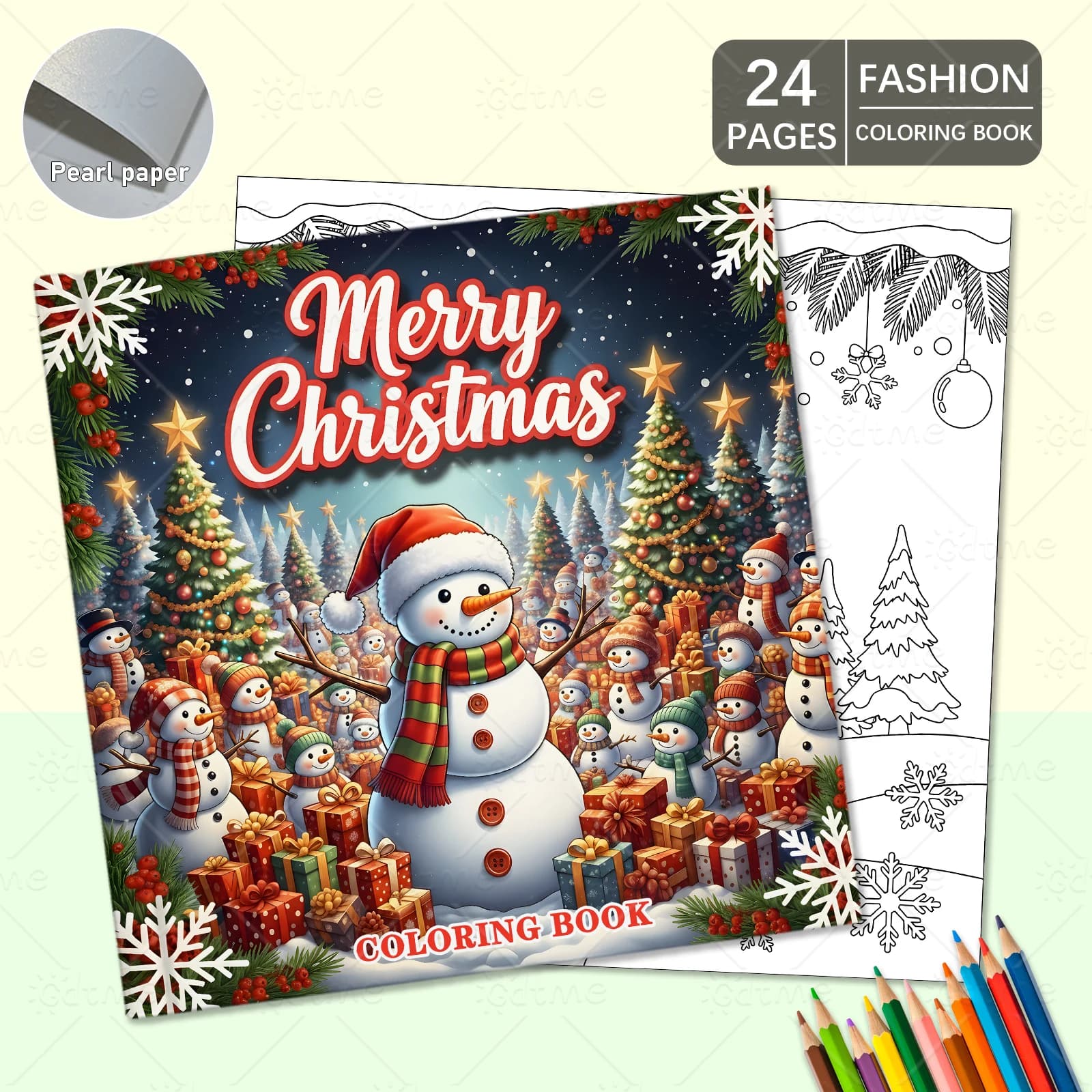 Joyeux Noël Livre de coloriage mignon et facile pour adultes Livre de dessin Cadeau parfait pour fête et anniversaire pour la relaxation et l'anxiété