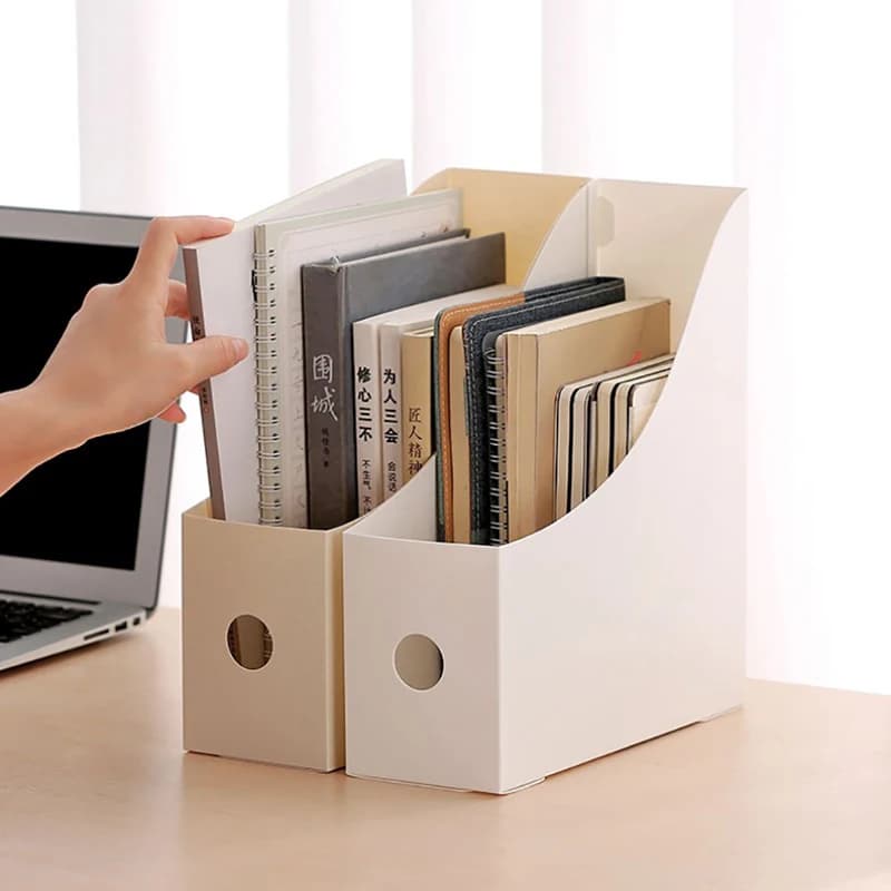 Boîte de rangement pliante multifonctionnelle pour documents et fichiers de bureau, outil de nettoyage, crayon, fournitures de bureau