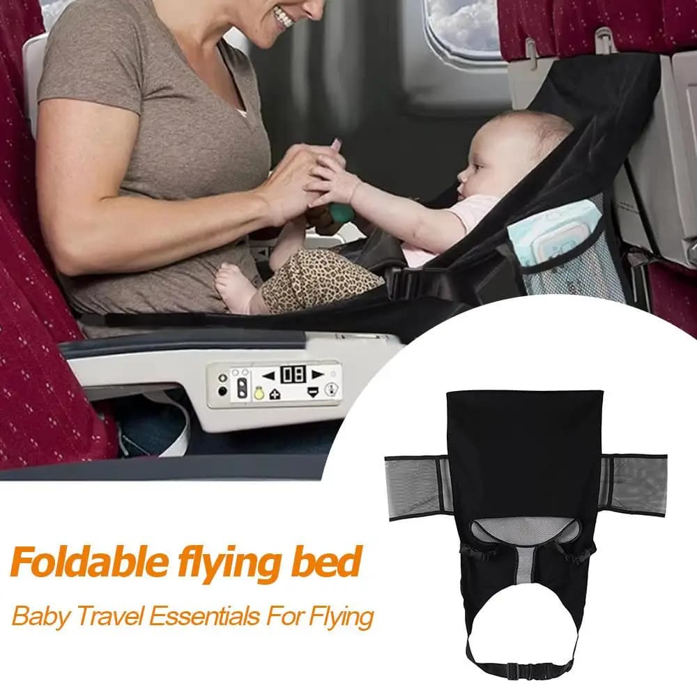 Lit d'avion pour bébé, siège d'avion Portable, extension de repose-pieds, lit volant pliable, confortable et respirant, accessoires d'intérieur de voiture