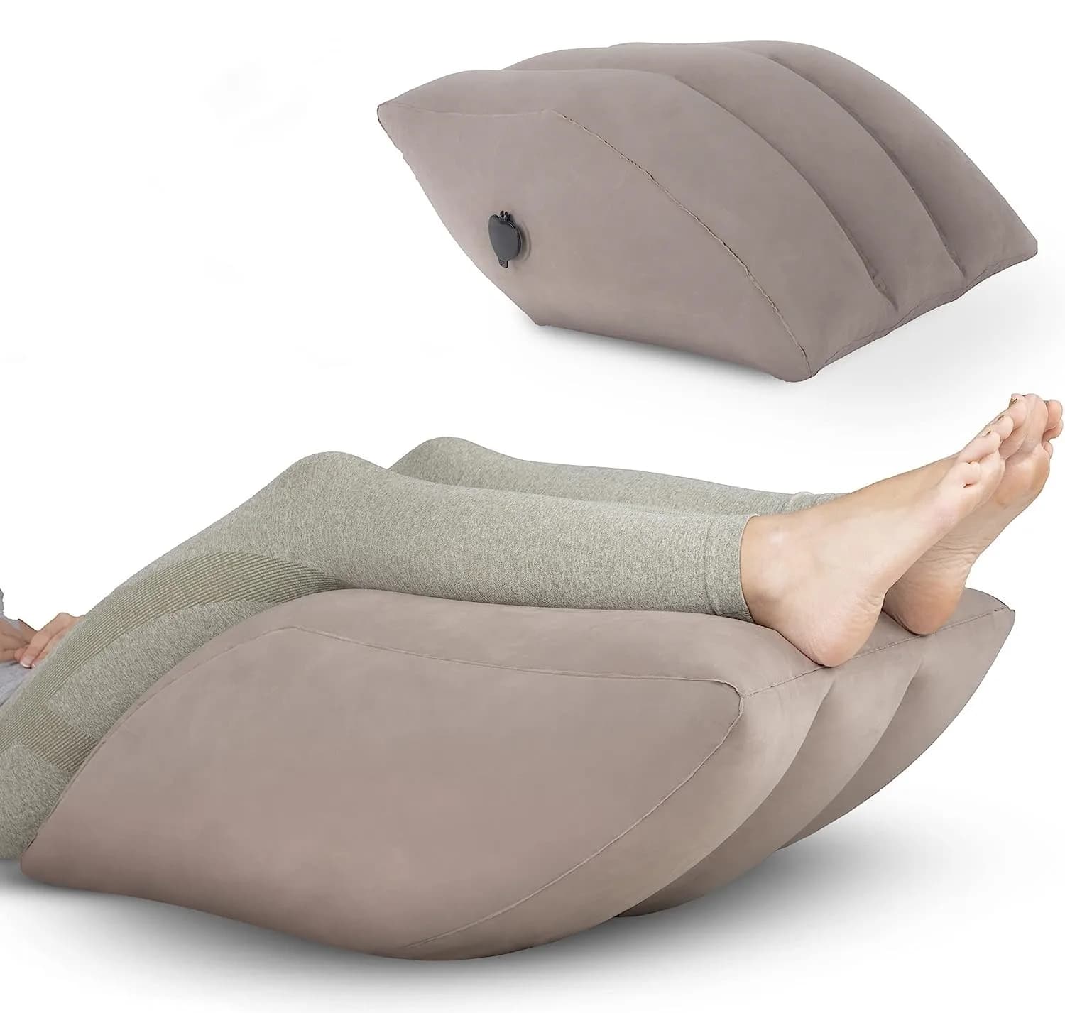 Oreiller gonflable pour l'élévation des jambes