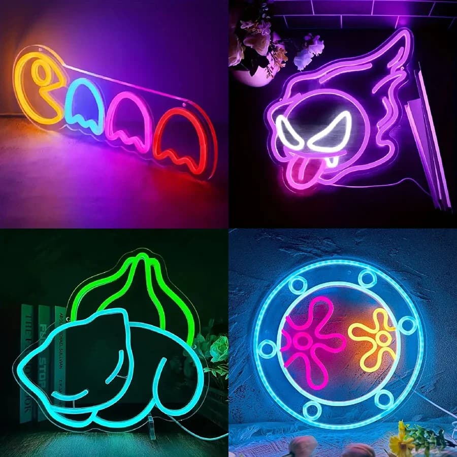 Enseigne au néon de jeu pour décor de salle de jeux, grotte d'homme, chambre d'enfants – Décoration murale de jeu – Cadeaux de joueur pour garçons, enfants