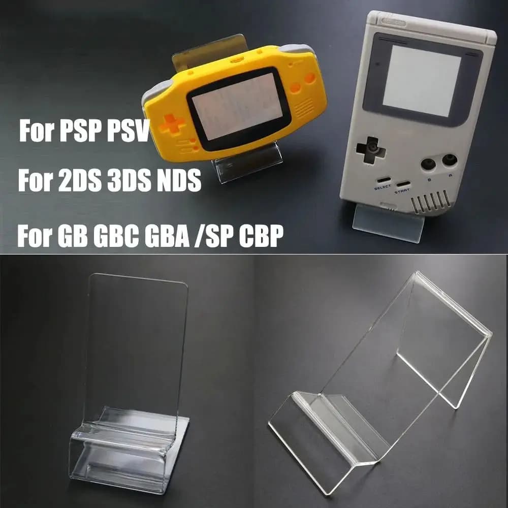 Support de console de jeu en acrylique, support d'affichage multifonctionnel pour Game Boy GB GBC GBA GBP PSP NDS 3DS 2DS PSV Ps Vita