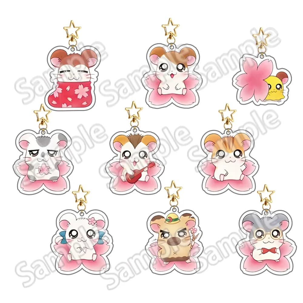 Porte-clés en acrylique Hamtaro Anime