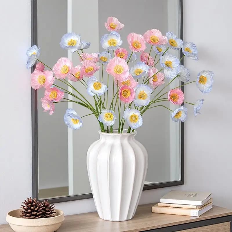 Vase en plastique effet vague d'eau
