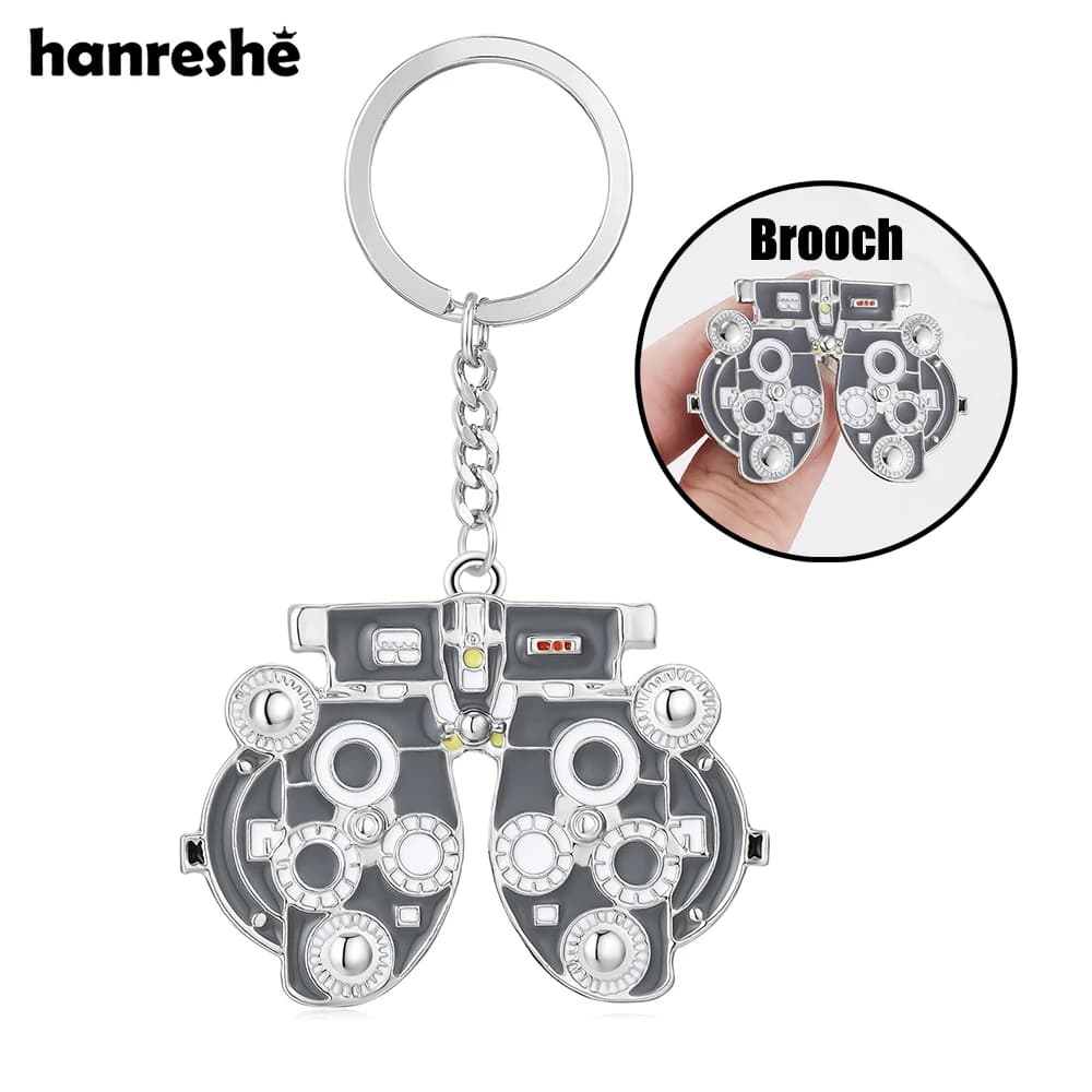 Hanreshe-Porte-clés ODancing Ye.com, Optométrie médicale, Mologie de l'Olégiti, Pendentif en émail, Porte-clés, Sac à dos, Accessoires de sac, Cadeaux