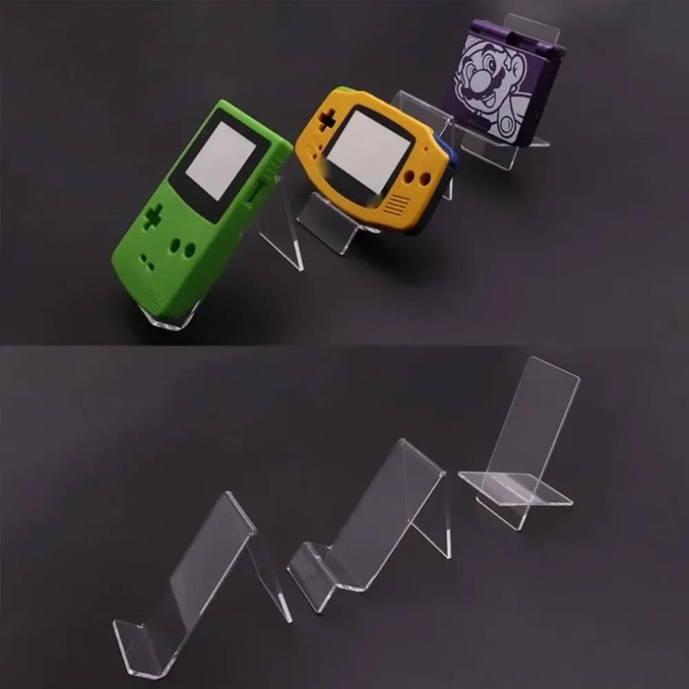Support de Bureau Multi-Formes pour Consoles de Jeu Gameboy GB GBC GBA GBP PSP NDS PSV Psvita – Présentoir d'Exposition en Acrylique