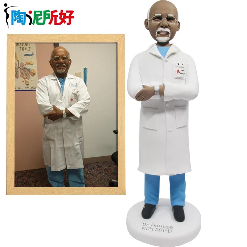 Statue Bobbleheads personnalisée, cadeaux d'anniversaire personnalisés pour hommes, patron papa garçon, personne réelle, figurine AI, personnalisation 3D