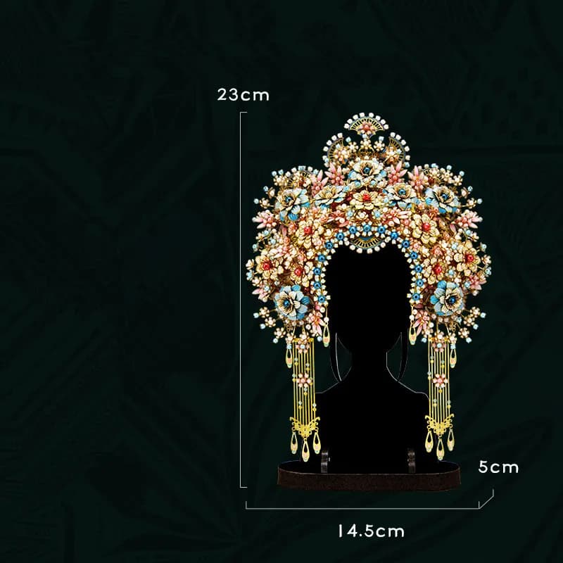 Piececool 3D Kits de modèles en métal diadème Floral Puzzles 3D