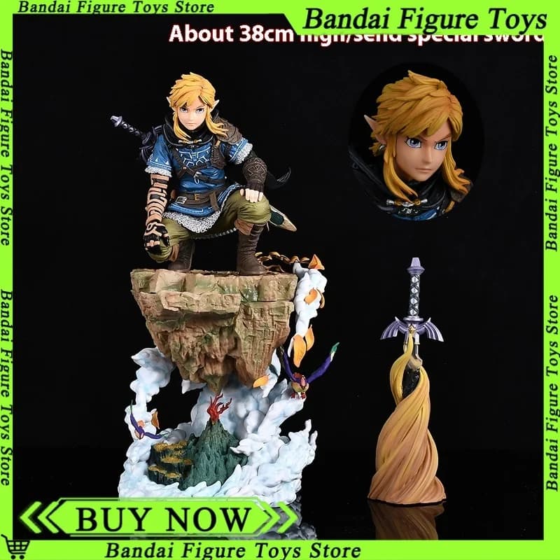 38CM la légende de Zelda Figure lien figurines Statue Anime périphérie modèle poupées bureau décoration enfants jouet nouvel an cadeaux