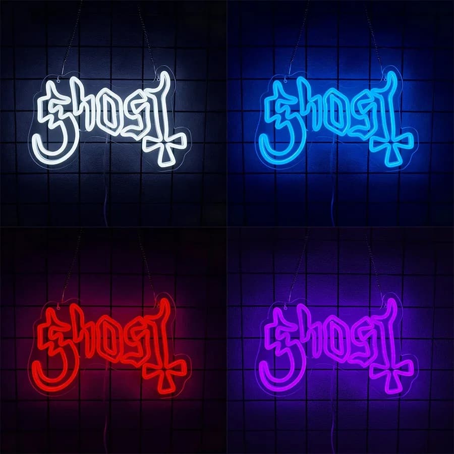 Enseigne au néon Good Vibes, panneau LED USB pour chambre à coucher, panneau lumineux suspendu pour fête, décoration murale de Bar de Studio, cadeau pour amoureux
