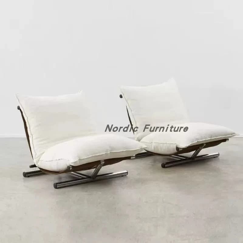 Chaises de salon design nordique, confortables et esthétiques, pour événements, maquillage, luxe, mobilier de balcon