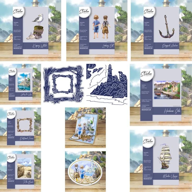 Matrices de découpe et pochoirs de gaufrage pour cadre en bois flotté et ancre, pour la décoration de scrapbook, de journal, de cartes de vœux DIY et de créations faites main