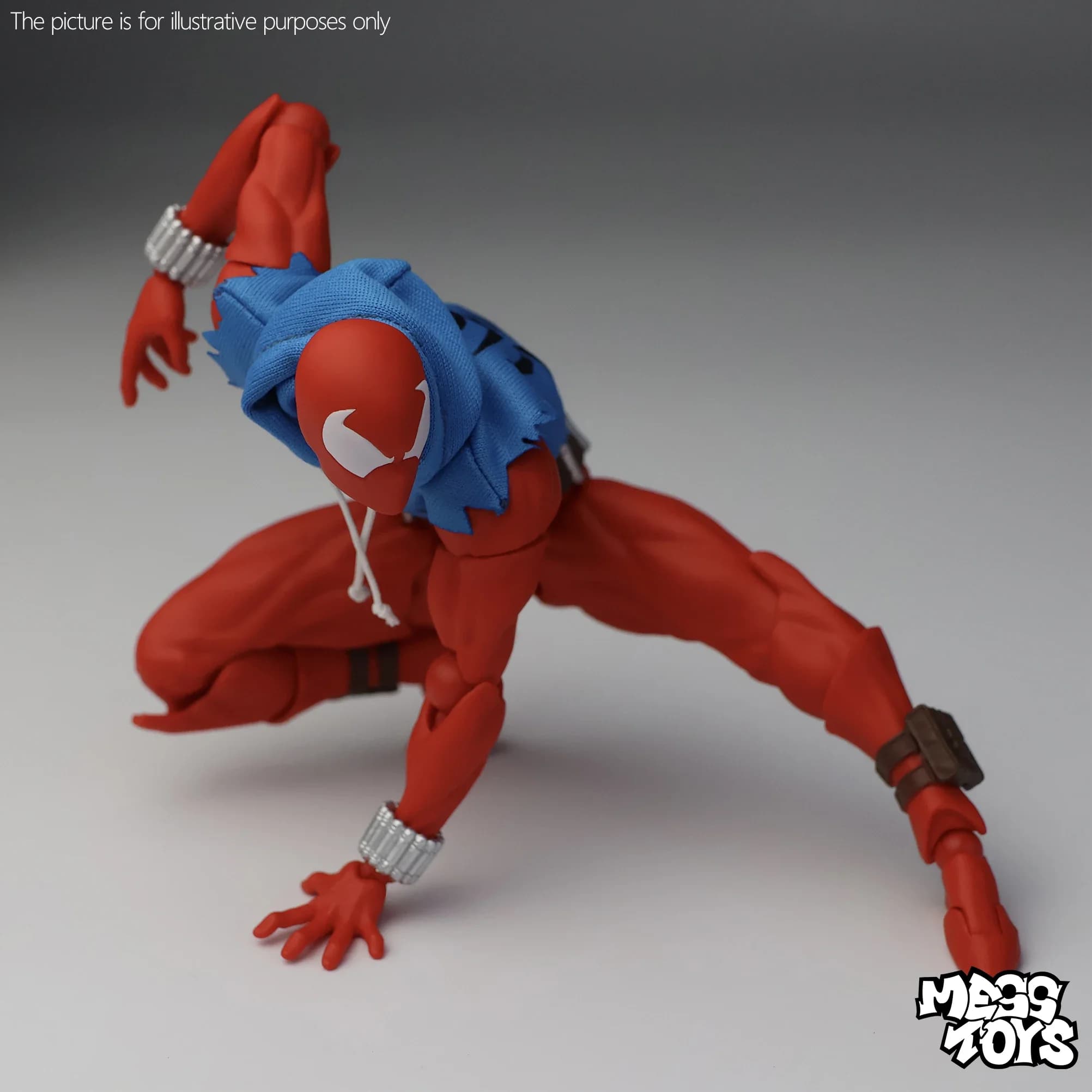Hot Mess Toys Scarlet Hero Scarlet Spider Man Messtoys Spiderman Anime Action Figure Figurine Statue Model Gifts Kids Toys