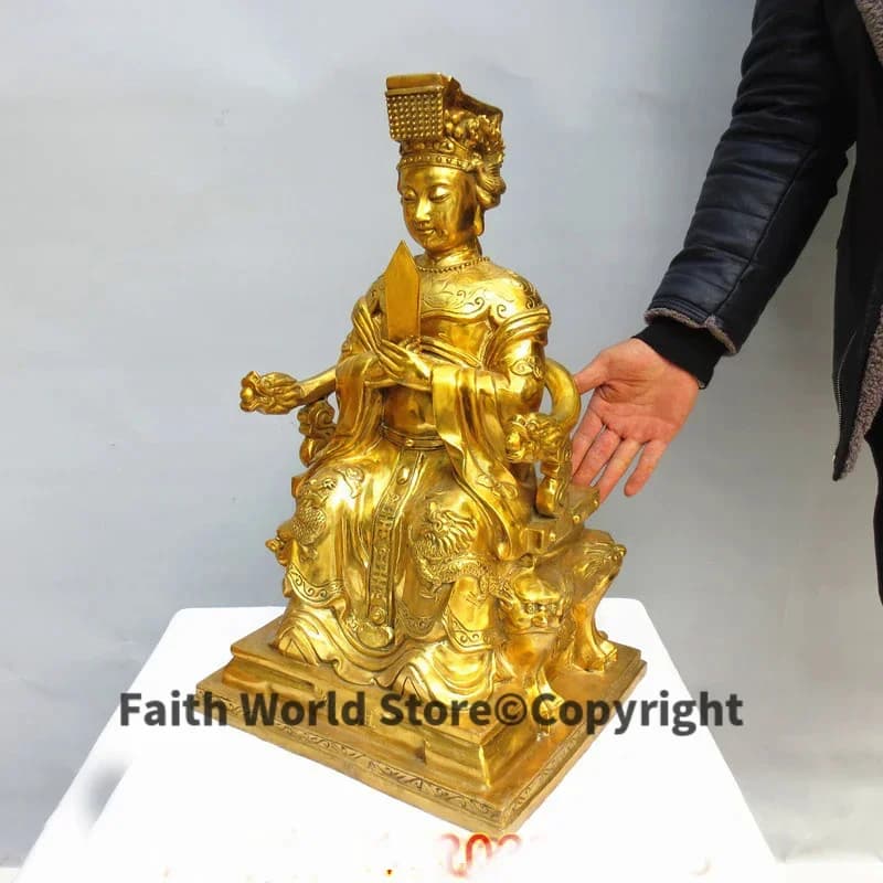 Énorme temple en cuivre FENG SHbiomstatue