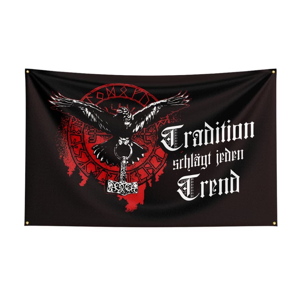 Drapeau avec logo Viking pour la décoration
