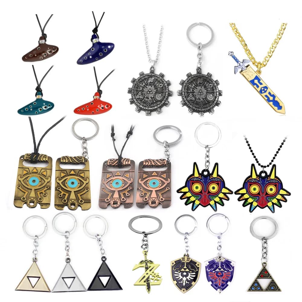 Zeldas série Statue Zelda ciel épée bouclier Triforce intimes femmes hommes figurines d'action en métal accessoires de Cosplay enfants jouets poupée cadeaux