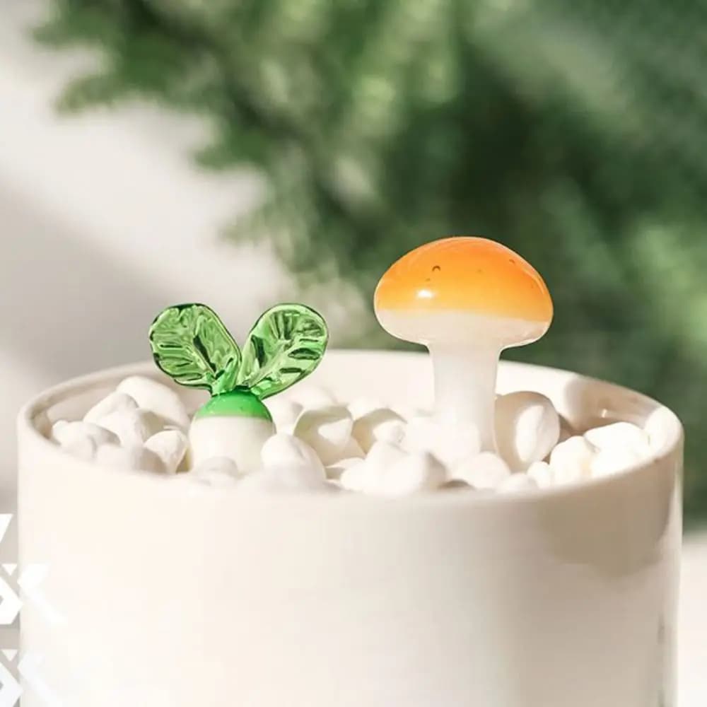 Bonsaï créatif, décor de fruits et légumes, multi-styles, artisanat en verre, ornements de bureau, Figurines de légumes, Mini Statues